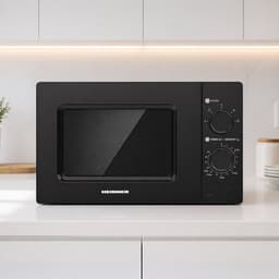 Heinner HMW-MD20MBK - Solo Magnetron Vrijstaand 20 Liter - 700W met 5 Vermogensstanden - Ontdooifunctie & Timer 35 Min - Mechanische Bediening - Zwart — thumbnail 7