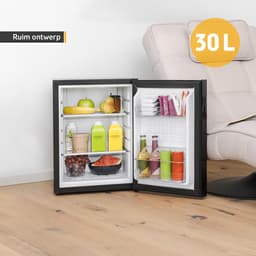 TZS First Austria Mini koelkast - Minibar - 40 liter - Vrijstaand - Glasdesign - Volledig stil 22dB - Zwart — thumbnail 10