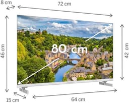 Thomson 32FQG3S15CW - 32" Full HD QLED Google TV - Wit — thumbnail 3