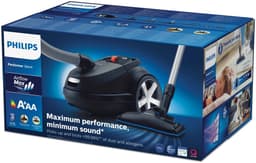 Philips Stille Stofzuiger met Zak FC8785/09 - Lang Snoer - Uiterst Stil - Anti-Allergien HEPA13 Filter - 3 Extra Mondstukken - Matzwart — thumbnail 2