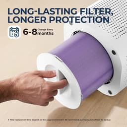 Novari 2 in 1 luchtreiniger - Luchtbevochtiger - True HEPA filter - Geavanceerd filtersysteem - Stille werking - Energiezuinig — thumbnail 2