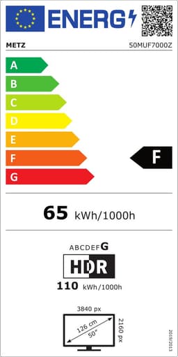 METZ 55MUF7000Z – 55 inch 4K Ultra HD Smart TV – Google TV – Dolby Vision & Dolby Audio – WiFi & Bluetooth – 55” Televisie — thumbnail 2