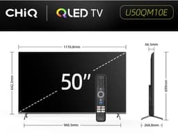 CHiQ U50QM10E – 50 inch 4K Ultra HD Smart TV – Google TV – Dolby Vision & Dolby Audio – QLED – WiFi & Bluetooth — thumbnail 7