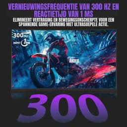 YOR® Gaming Monitor 240hz - Gaming Monitor - Zwart - ‎‎18cm x 62cm x 45cm — thumbnail 6