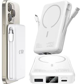 LuminexPro Super Mini Powerbank 10000mAh – 22.5W Snellaadfunctie – Bekabeld & Draadloos Opladen – Compact & Lichtgewicht – Voor iPhone, Samsung, Huawei en Meer — thumbnail 5