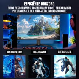 Quvo® Gaming Monitor 240hz - Gaming Monitor -Zwart - ‎‎20 x 62 x 46cm; 5kg — thumbnail 2