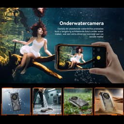 OSCAL TANK 1 Robuuste Smartphone 5G - 48GB RAM - 512GB ROM - 6,78 inch 2,4K FHD+ 120Hz - 20000mAh - 64MP + 50MP Camera, 20MP Nachtzicht - 170LM Dubbele LED-lamp - 100dB luidspreker - IP68/IP69K Outdoor Telefoon - Android 15 - NFC GPS - Oranje — thumbnail 15