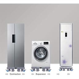 Verstelbare Wasmachine Standaard 40–68 cm – Universeel Onderstel voor Wasmachine, Droger en Koelkast — thumbnail 3