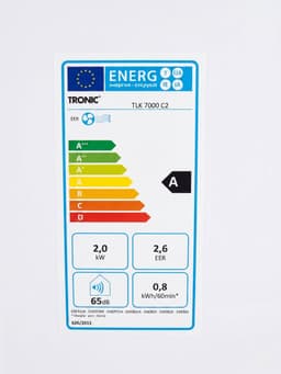 TRONIC® Mobiele airco 9000 BTU - Mobiele airconditioner - Lokale Airco - 3 in 1: koelen, ontvochtigen of ventileren - Temperatuur: 16 tot 31 °C - Geschikt voor ruimtes tot 60 m³ - Bedieningspaneel met soft touch — thumbnail 2