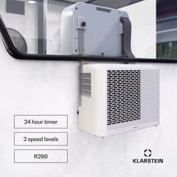 Klarstein Luchtontvochtiger Chillavan draagbare airco - 5.000 BTU, 3-in-1 koeling, en ventilator, energieklasse A, app-bediening, vrijstaand voor ruimtes tot 20 m², perfect voor caravans en campers - Timer - Dehumidifier — thumbnail 4