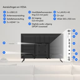 MEDION 59,8 cm (24 inch) HD-televisie (VIDAA, Smart TV, Prime Video, PVR, HD-triple-tuner, MD 824102) — thumbnail 3