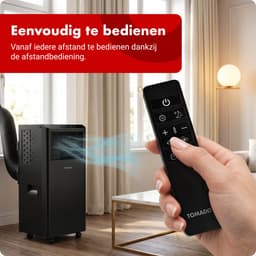 Tomado TMA9002B - Mobiele airco - 9000 BTU Airconditioning - 3 in 1 - Koelen, Ventilator, Ontvochtiger - Afdichtingskit - Tot 80 m3 - Zwart — thumbnail 8