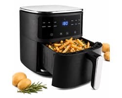 Vivid Green Airfryer 5L - Tot 4 Personen - PFAS-vrij - 12 Programma's - Digitaal Display