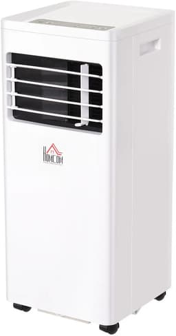 3-in-1 Mobiele airco - 7000 BTU - Draagbare airconditioner - 3-in-1 koelen, ventilator en luchtontvochtiger - voor 10-26 m² - met afstandsbediening en 24-uurs timer - 2 snelheidsniveaus - wit — thumbnail 1