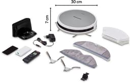 MEDION robotstofzuiger met dweilfunctie en systematische navigatie E35 SW (2000Pa zuigkracht, gyro-navigatie in systematische S-lijnen, 2 zijborstels en wandsensor) — thumbnail 8