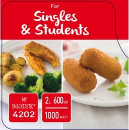FRITEL Airfryer SnackTastic® 4202 – Mini Airfryer / Compacte Heteluchtfriteuse 2L – 1000W – Voor 1-2 Personen – Kleine Airfryer voor Studenten & Singles – PFAS-vrij – Zwart — thumbnail 15