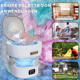 Mini Wasmachine met Centrifuge - Voor Kleine Wasgoed - Meerdere Programma's — thumbnail 7