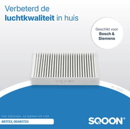 SQOON® Filter Voor Bosch Droger 2x - Pollenfilter - Filter Condensor WTL120 - 150 / 00481723 — thumbnail 6