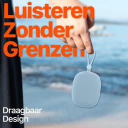 Mini Speaker Bluetooth 5.3 - 12+ Uur Afspeeltijd - Spatwaterbestendig - Draadloze Speakers Klein - Blauw — thumbnail 4