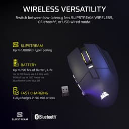 Corsair Scimitar Elite Wireless SE - Draadloze Gaming Muis - Rechtshandig - Bluetooth - Optisch - 33000 DPI - Zwart — thumbnail 15