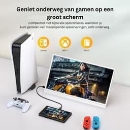 CRLYN® Portable Monitor - Draagbare Scherm - Uitbreider - Full HD - Wit — thumbnail 2