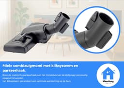 Kleanburg® - Miele - Stofzuiger Mondstuk - Kliksysteem - Parkeerhaak — thumbnail 2