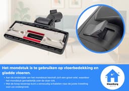 Kleanburg® - Miele - Stofzuiger Mondstuk - Kliksysteem - Parkeerhaak — thumbnail 5