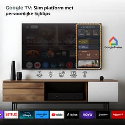 Horizon Smart TV 50 inch QLED - 4K ULTRA HD Televisie - XT Line - Google TV WiFi - Voice Assistant - Frameless Slim Design — thumbnail 9