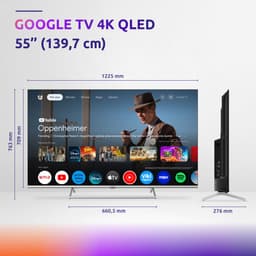 STRONG - TV 55" (139 cm) SRT55UG8773C QLED - Smart Google TV 4K UHD - Chromecast - Google Assistant - Dolby ATMOS - Doly Vision - Quantun dot colors - Drievoudige tuners - Wifi - Bluetooth - Port Ethernet - 4xHDMI + 2xUSB - NETFLIX — thumbnail 7