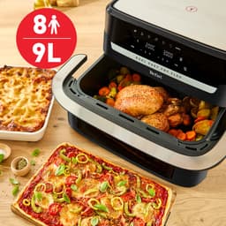 Tefal Dual Easy Fry Flex EY9228 - Airfryer - 9L - Flexibele Functie - Voor Grote Gezinnen - Zwart — thumbnail 9