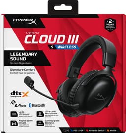 HyperX Cloud III S Wireless - Gaming Headset - Draadloos - Bluetooth & 2.4GHz - Spatial Audio - 120uur Batterij - PC/PS5/Switch2/Mobiel/Steamdeck - Zwart — thumbnail 17