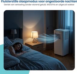 Gologi 3-in-1 Mobiele Airco - Aircooler met Wifi en App - 9.000 BTU/h - Met Raamafdichtingskit - Inclusief Afstandsbediening – Geschikt voor Slaapkamer - Wit — thumbnail 5