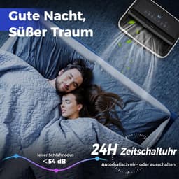 COSTWAY Airconditioning met afvoerslang, 14000BTU, kamergrootte tot 177 m³ (65 ㎡), 4-in-1 mobiele airconditioning, luchtkoeler, verwarming, luchtontvochtiger en ventilator, met auto- en slaapmodus — thumbnail 7
