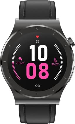 mymonX Smartwatch Heren & Dames - Geschikt voor alle Smartphones - Stappenteller - Gezondheidsrapport - ECG - Bloeddrukmeter - Hartslagmeter - Slaap - Temperatuur - Zwart - 43mm — thumbnail 12