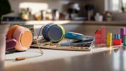 PHILIPS TAK2000CT - On Ear bedrade opvouwbare hoofdtelefoon voor kinderen - beperkt volume, Audio delen, 3,5 mm- en USB-C-kabel meegeleverd - Kristal Groen — thumbnail 6