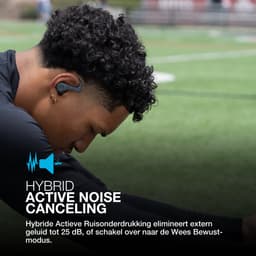 JLab JBuds Sport ANC 4 Draadloze oordopjes – Oortjes Draadloos - Hybrid Active Noise Cancelling - 60 Uur Afspeeltijd - IP66 Waterbestendig - Aanpasbare EQ3 instellingen - Bluetooth multipoint - Hardlopen - Zwart — thumbnail 2