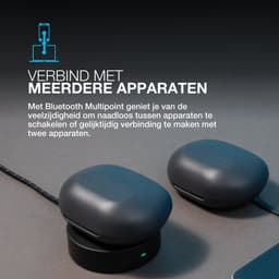 JLab JBuds Sport ANC 4 Draadloze oordopjes – Oortjes Draadloos - Hybrid Active Noise Cancelling - 60 Uur Afspeeltijd - IP66 Waterbestendig - Aanpasbare EQ3 instellingen - Bluetooth multipoint - Hardlopen - Zwart — thumbnail 6