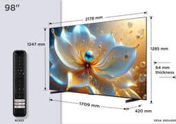 TCL 98T8C - 98 inch - 4K QLED - 144Hz - 2025 - Smart TV — thumbnail 9