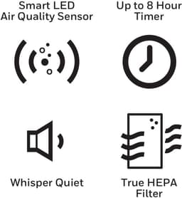 Honeywell AIDC HPA710WE4 Luchtreiniger 21 m² Wit, Zwart — thumbnail 2