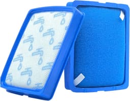 Fixem - Geschikt voor Philips - Stofzuiger filter - Blauw filter - 2 stuks - PowerPro Expert FC6042/01 - Motor CP0617 (exclusief raamwerk) - Uitwasbaar — thumbnail 6