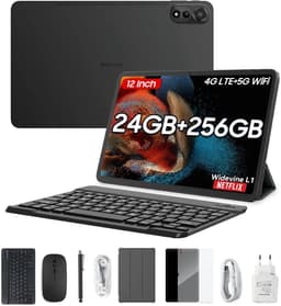 Blackview MEGA 2 Tablet Sets - Android 15 - 4G LTE+WiFi - 12 Inch - 24GB RAM - 256GB - Widevine L1 - 9000mAh - Grijs — thumbnail 1