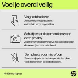 HP Laptop 15-fd0048nd Intel® Core™ i5 i5-1334U 39,6 cm (15.6") Full HD 8 GB DDR4-SDRAM 512 GB SSD Wi-Fi 6 (802.11ax) Windows 11 Home Zilver — thumbnail 12