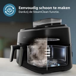 Philips 5000 Series Dual Basket Airfryer - NA551/00 - Stoomfunctie - Dubbele Mand - 9L - Tot 6 Personen — thumbnail 9