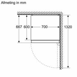 Bosch - KGN492IAF - Serie 4 - Koel-vriescombinatie - Energielabel A - 203 x 70 cm - Extra breed - RVS - Total No Frost; Nooit meer ontdooien- Zeer stil - VitaFresh XXL 0°C: houd etenswaren langer vers met extra ruime vershoudlades. — thumbnail 15