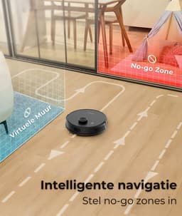 MYBOT X9 PRO - Robotstofzuiger Met Dweilfunctie - 6500PA Zuigkracht - Leegt Automatisch - Ideaal voor Huisdieren - Zelflerende Robotstofzuiger - Met Laadstation - Uitgebreide Mapping - LDS Laser Navigatie - Met leegstation — thumbnail 8