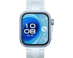 HUAWEI WATCH FIT 4 Pro - Blauw Fluoroelastomeer Strap | Ultra slank design | ECG functie | Geavanceerde sportmodi | Tot 10 dagen batterijduur | Compatibel met iOS & Android