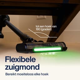 Samako Steelstofzuiger Draadloos - 450W - Kruimeldief - 4 Opzetstukken - Stofzuiger 32kPa zuigkracht - Zonder zak op accu - CleanDetect — thumbnail 12