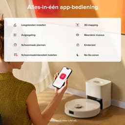 Roborock Q10 S5+ Robotstofzuiger en Dweil met Zelflediging– Zuigkracht van 10000 Pa–Vibrerende dweilpads– Handsfree Reinigen tot 7 Weken– Dubbel Anti-klitontwerp– Automatisch dweilen– Obstakelvermijding–Wit– S8 Plus Upgrade — thumbnail 8