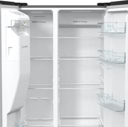 Hisense RS5P535NPCE - Amerikaanse koelkast - No-Frost - 178 cm hoog - 566 liter - Energielabel E - Invriesvermogen 12 kg/24u - Geluidsniveau 39 dB - LED Display - SuperCool - FastFreeze - Deuralarm - Interverter Compressor — thumbnail 9