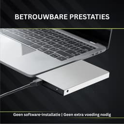 CRLYN® Harde Schijf Extern - Draagbare - 500GB Opslag - Zilver — thumbnail 5